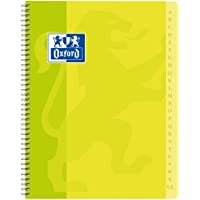Oxford 100102669 - Agenda directorio con espiral- 17 x 22 cm- 100 páginas- cuadrícula pequeña de 5 x 5 mm- colores…